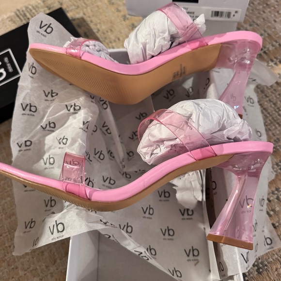 NEW DV by Dolce Vita Yorke Block Heel Sandal in Bubblegum - Picture 7 of 8